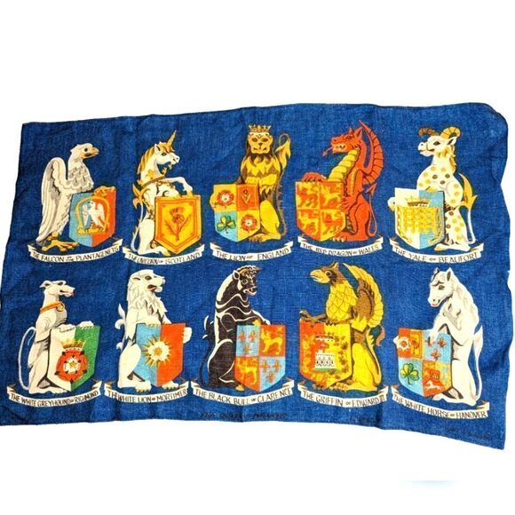 The Queens Beasts tea towel‎ - Picture 1 of 2